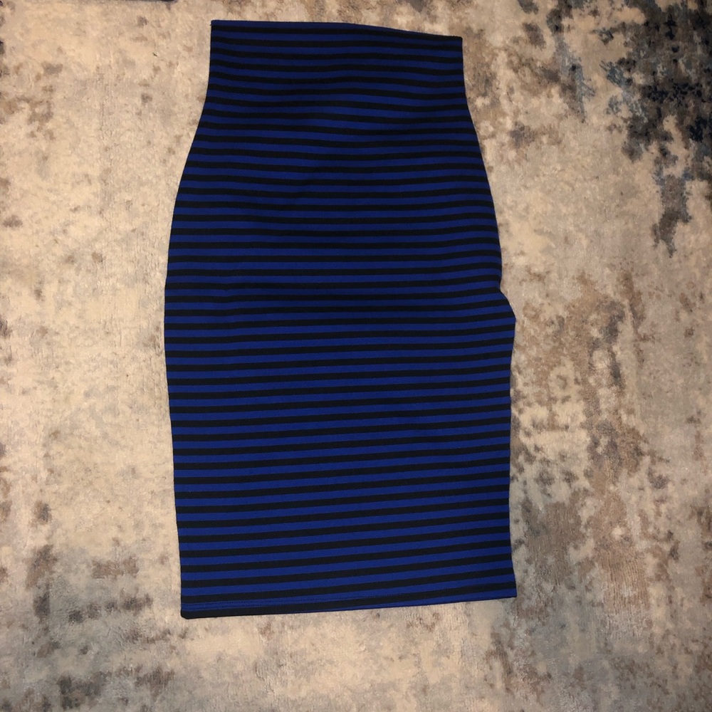 Striped maxi skirt